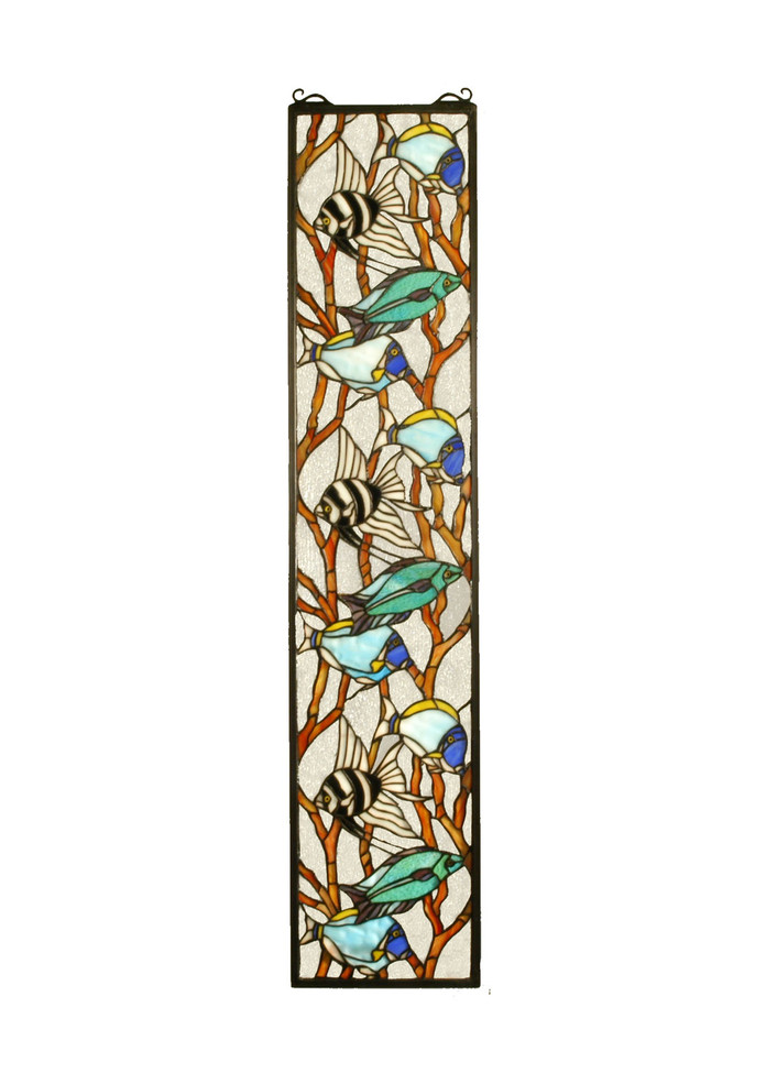 Meyda Tiffany - 50840 - Window - Tropical Fish - Zasdy Aqua/Green Lt Blue Ca Xaoa