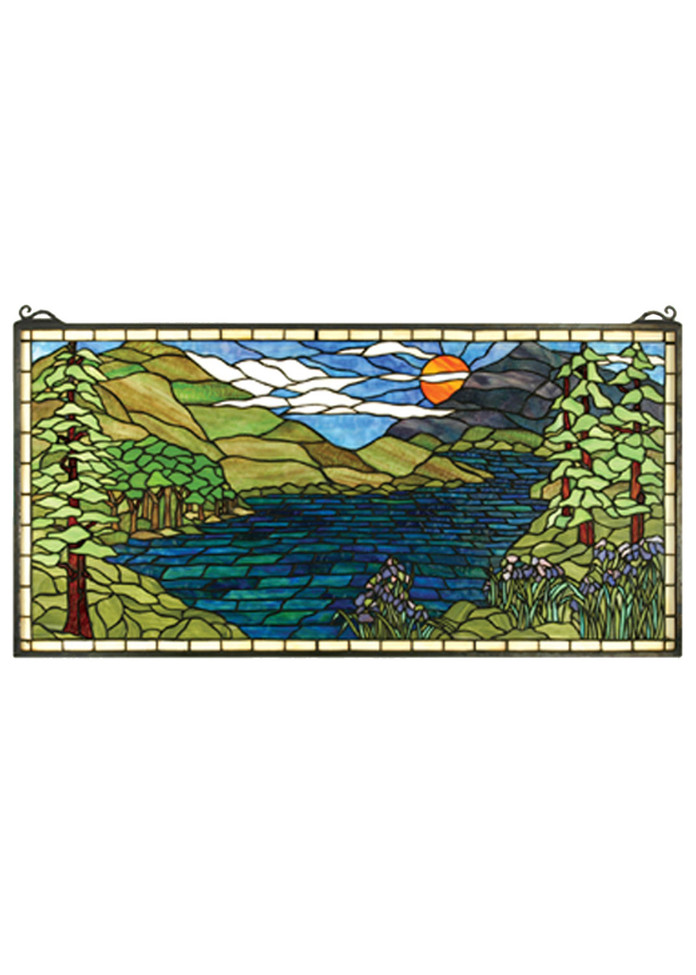 Meyda Tiffany - 65497 - Window - Sunset Meadow - Red Rust