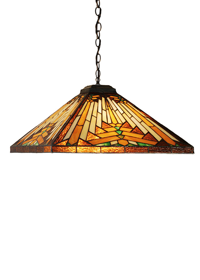 Meyda Tiffany - 69419 - One Light Pendant - Nuevo Mission - Mahogany Bronze