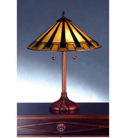 Meyda Tiffany - 72639 - 24 Table Lamp - Steppe - Hand Rubbed Copper