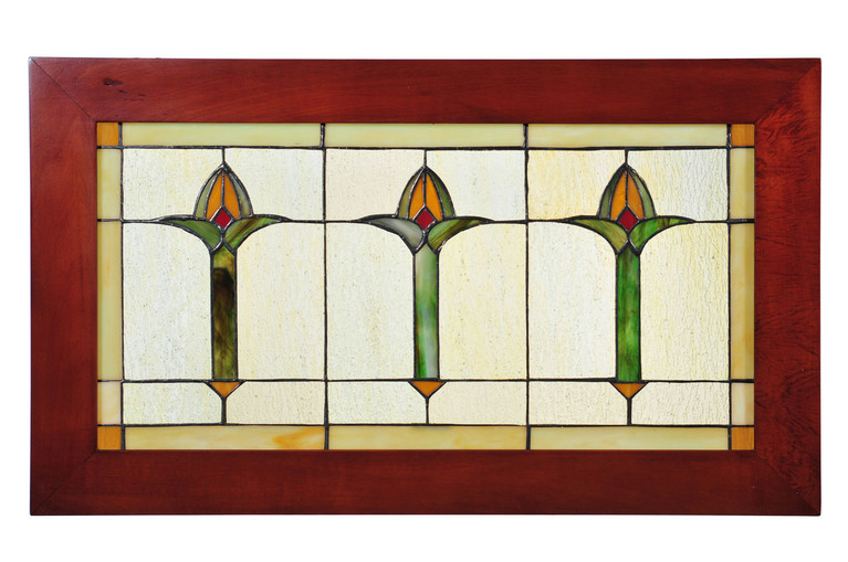 Meyda Tiffany - 97961 - Window - Arts & Crafts Bud - Natural Wood