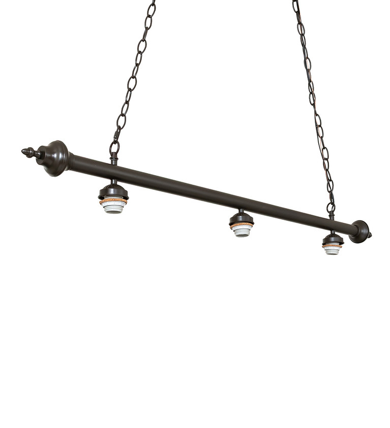 Meyda Tiffany - 98718 - Three Light Island Pendant Hardware - Island Pendant Hardware - Mahogany Bronze