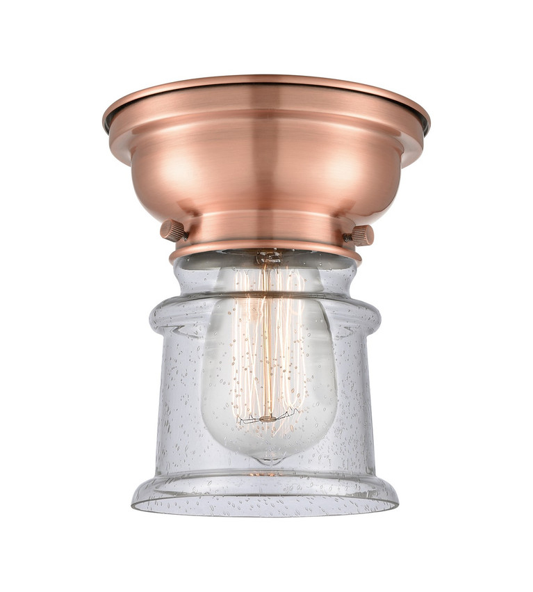 manufacturer_finish:Antique Copper|manufacturer_glass:Seedy|light_output:220.00lm|color_temperature:2200K|cri:99