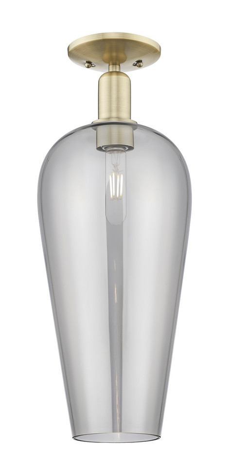Innovations - 716-1C-AB-G456-8SM - One Light Semi-Flush Mount - Arcadia - Antique Brass