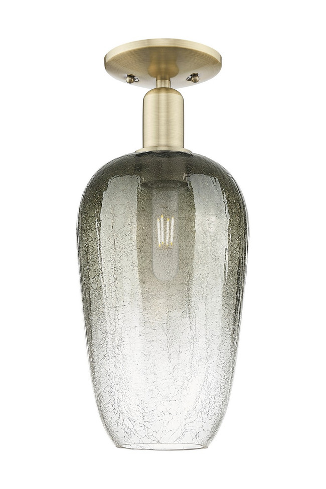 Innovations - 716-1C-AB-G484-7SL - One Light Semi-Flush Mount - Arcadia - Antique Brass
