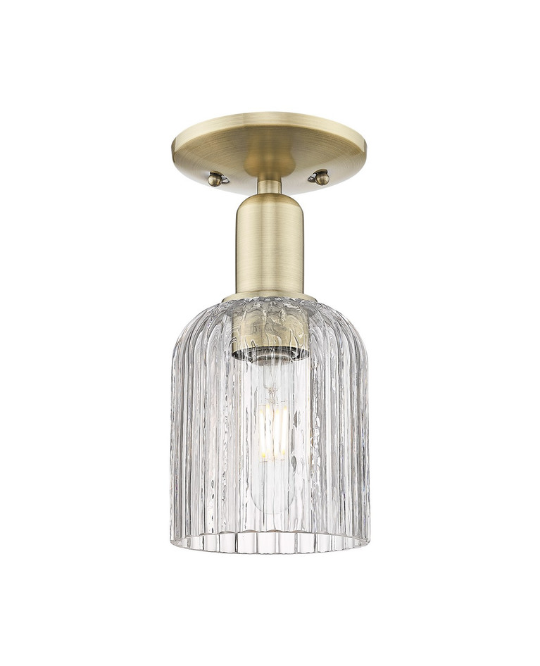 Innovations - 716-1C-AB-G559-5CL - One Light Semi-Flush Mount - Arcadia - Antique Brass