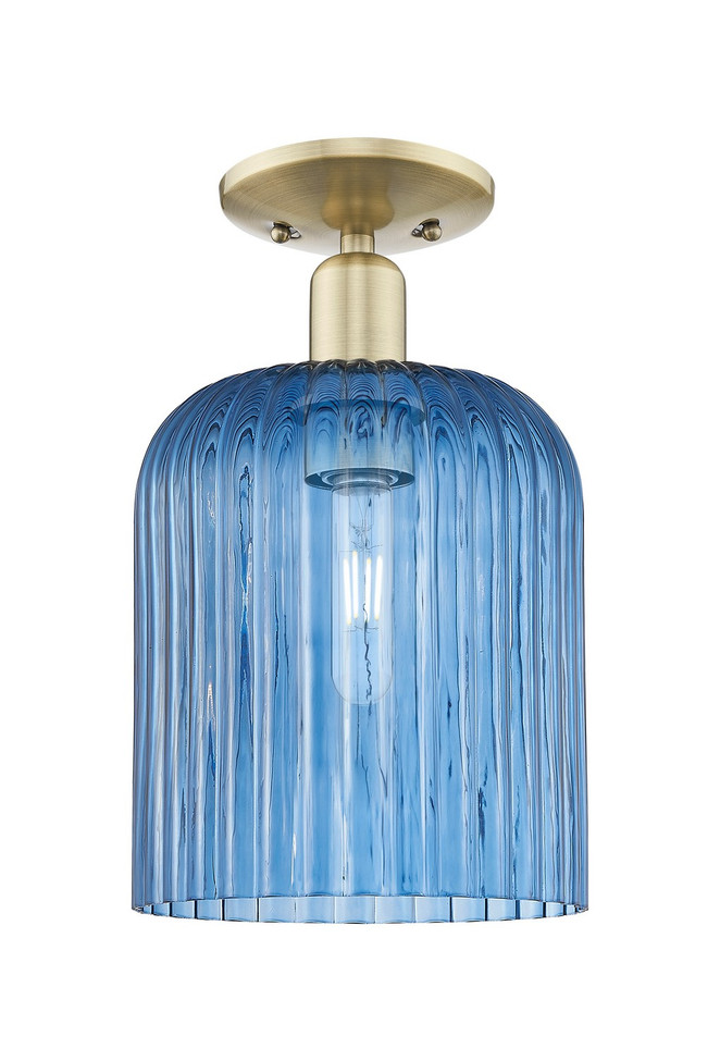 Innovations - 716-1C-AB-G559-8BL - One Light Semi-Flush Mount - Arcadia - Antique Brass