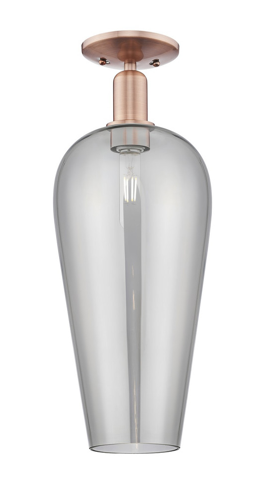 Innovations - 716-1C-AC-G456-8SM - One Light Semi-Flush Mount - Arcadia - Antique Copper