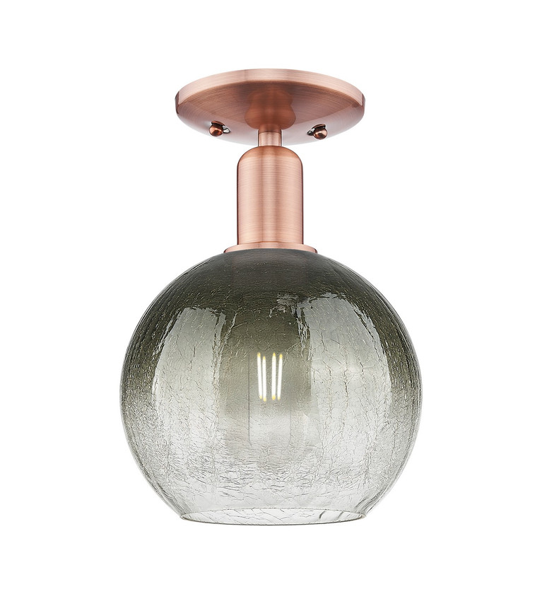 Innovations - 716-1C-AC-G483-8SL - One Light Semi-Flush Mount - Arcadia - Antique Copper