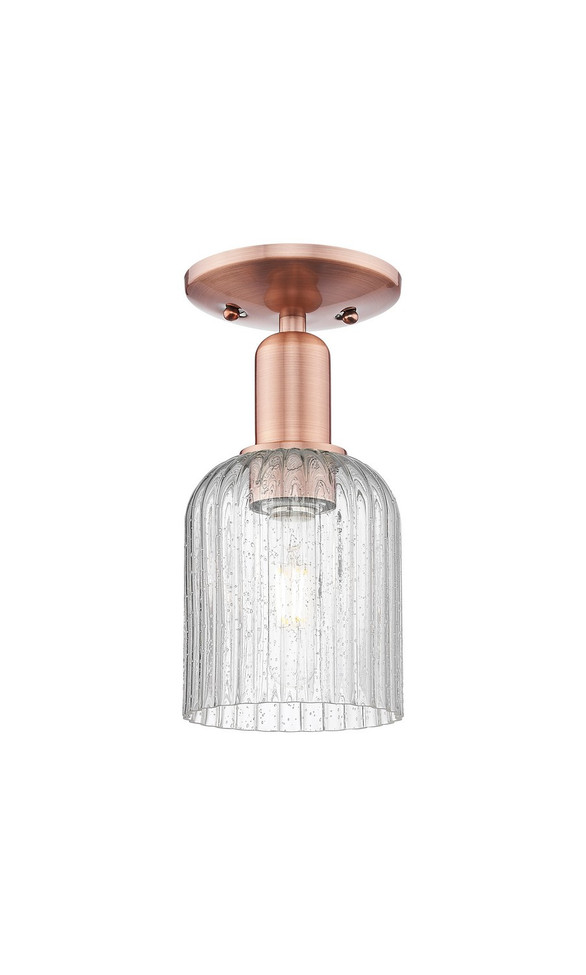 Innovations - 716-1C-AC-G559-5SDY - One Light Semi-Flush Mount - Arcadia - Antique Copper