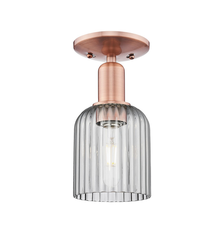 Innovations - 716-1C-AC-G559-5SM - One Light Semi-Flush Mount - Arcadia - Antique Copper