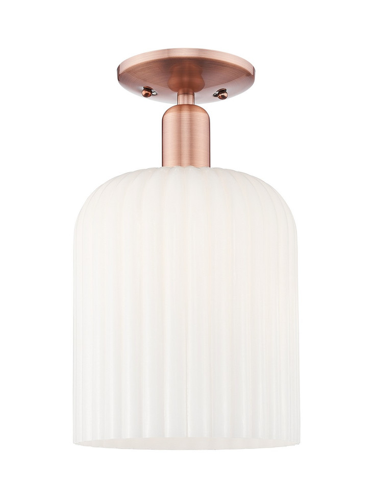 Innovations - 716-1C-AC-G559-8GWH - One Light Semi-Flush Mount - Arcadia - Antique Copper