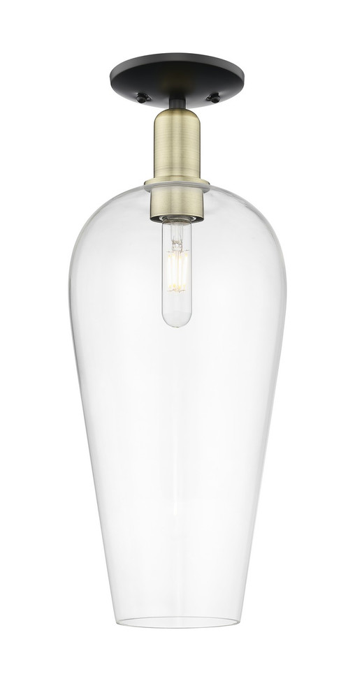 Innovations - 716-1C-BAB-G456-8CL - One Light Semi-Flush Mount - Arcadia - Black Antique Brass