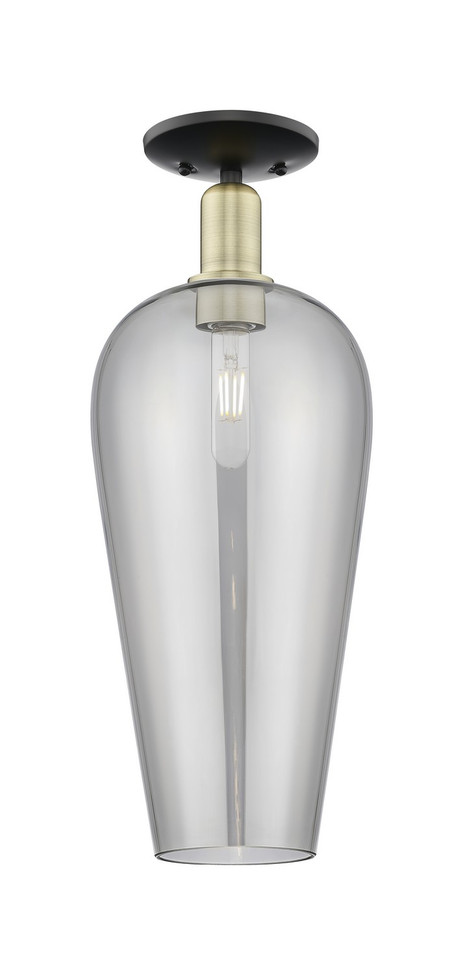 Innovations - 716-1C-BAB-G456-8SM - One Light Semi-Flush Mount - Arcadia - Black Antique Brass