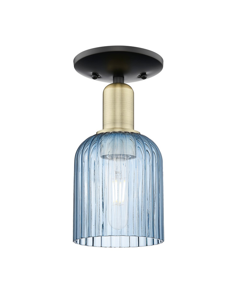 Innovations - 716-1C-BAB-G559-5BL - One Light Semi-Flush Mount - Arcadia - Black Antique Brass