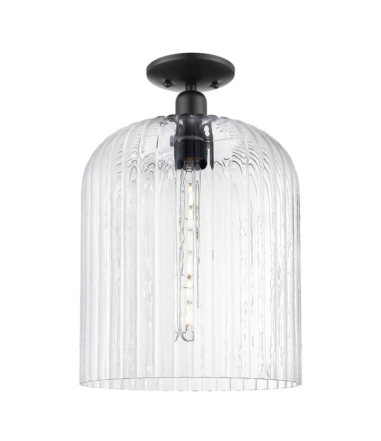Innovations - 716-1C-BK-G559-12CL - One Light Semi-Flush Mount - Arcadia - Matte Black