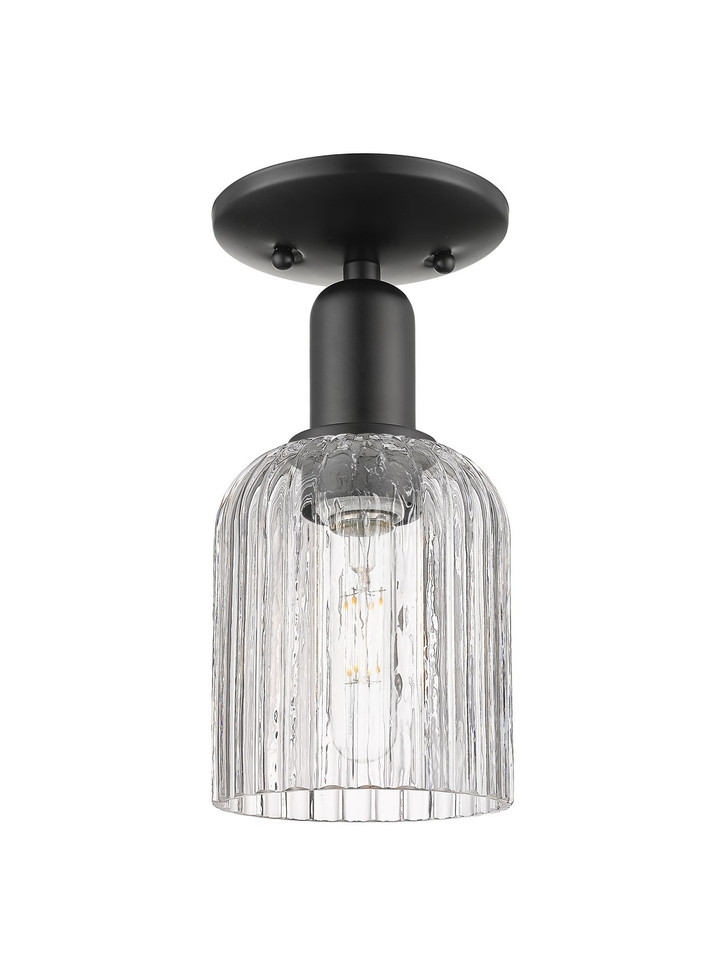 Innovations - 716-1C-BK-G559-5CL - One Light Semi-Flush Mount - Arcadia - Matte Black