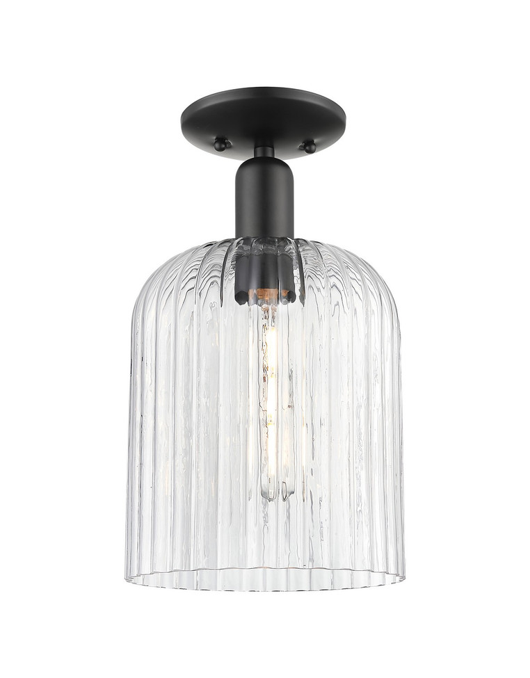 Innovations - 716-1C-BK-G559-8CL - One Light Semi-Flush Mount - Arcadia - Matte Black
