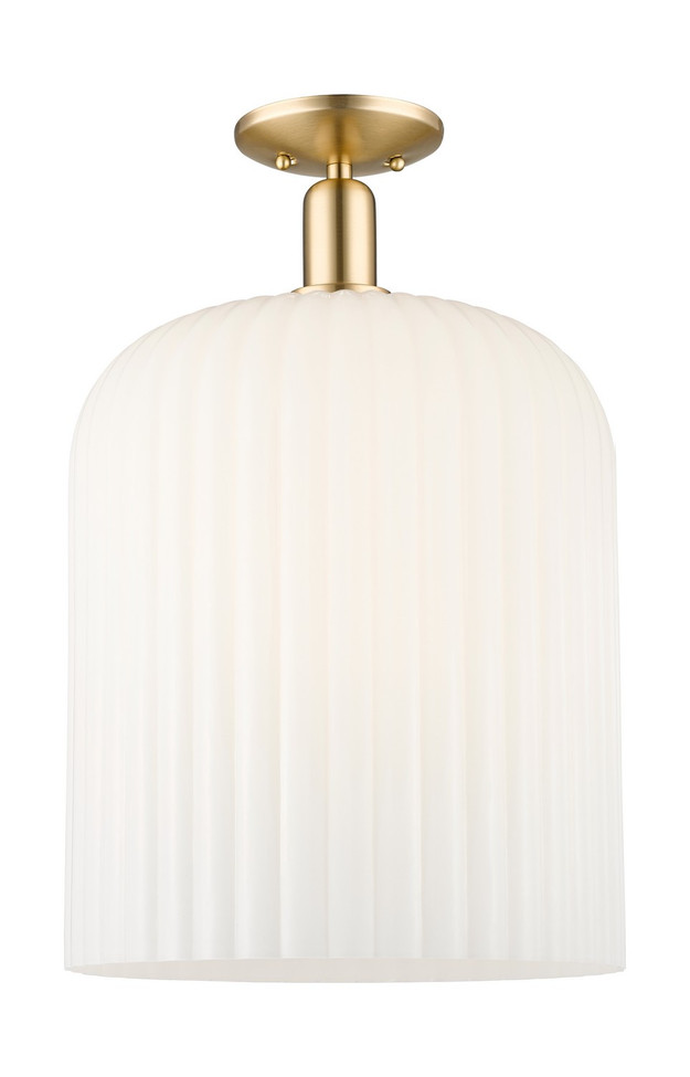 Innovations - 716-1C-CB-G559-12GWH - One Light Semi-Flush Mount - Arcadia - Champagne Bronze