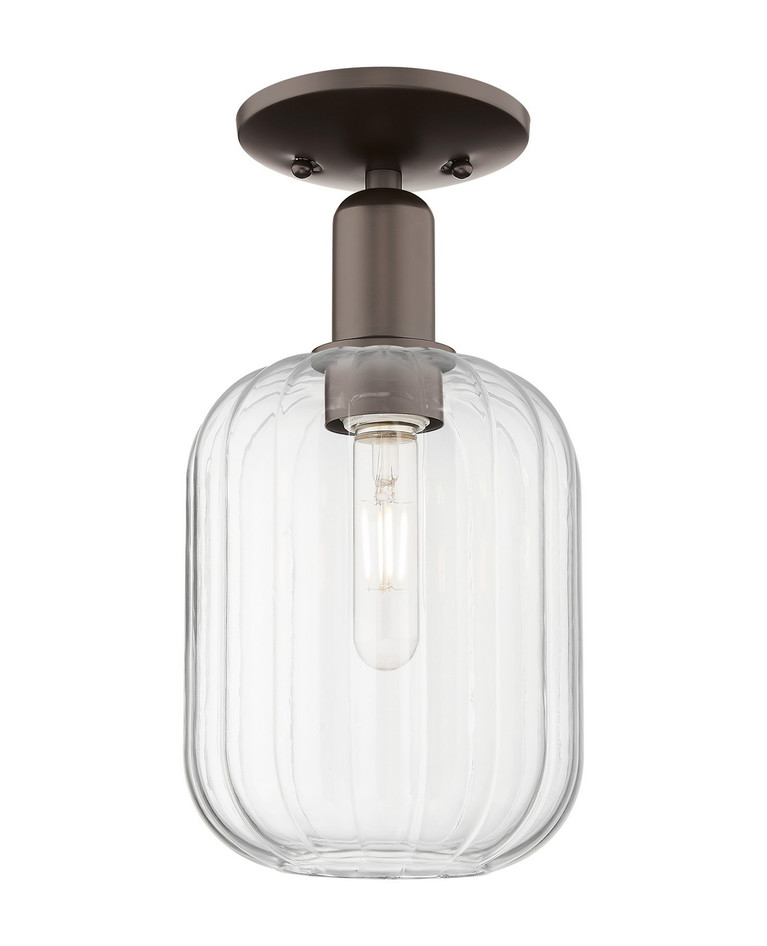 Innovations - 716-1C-OB-G460-7CL - One Light Semi-Flush Mount - Arcadia - Oil Rubbed Bronze