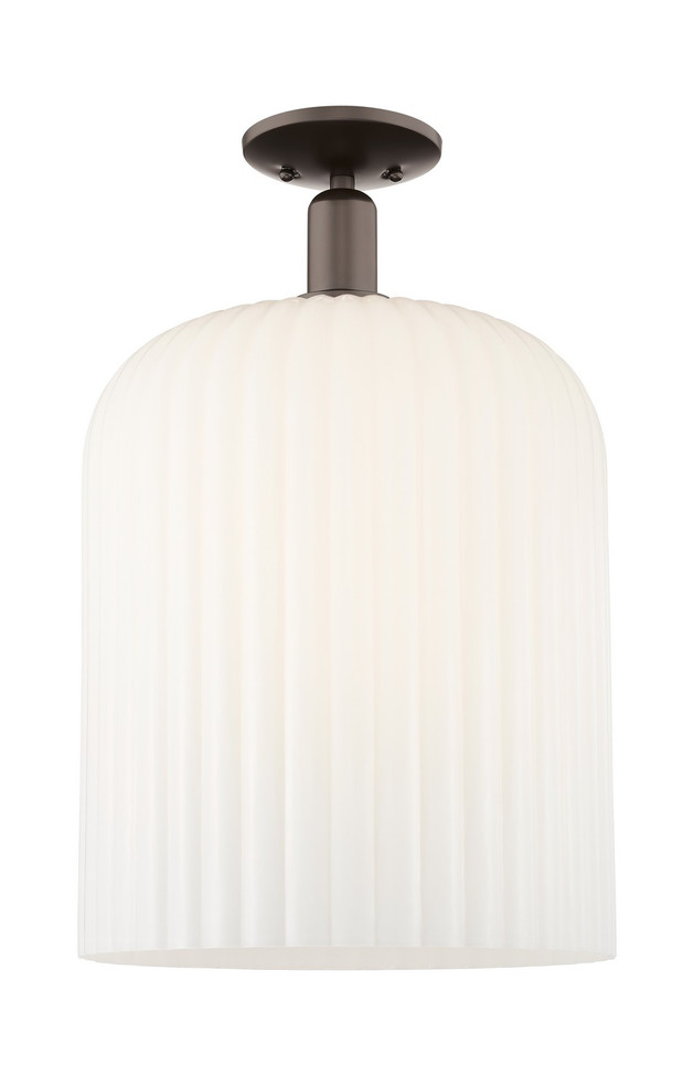 Innovations - 716-1C-OB-G559-12GWH - One Light Semi-Flush Mount - Arcadia - Oil Rubbed Bronze