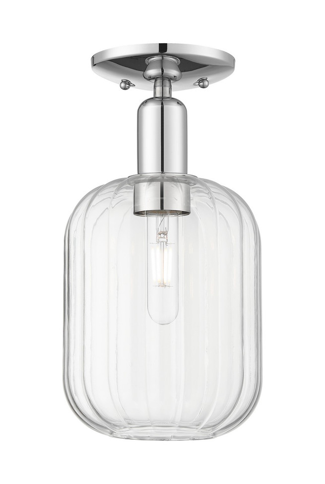 Innovations - 716-1C-PC-G460-7CL - One Light Semi-Flush Mount - Arcadia - Polished Chrome