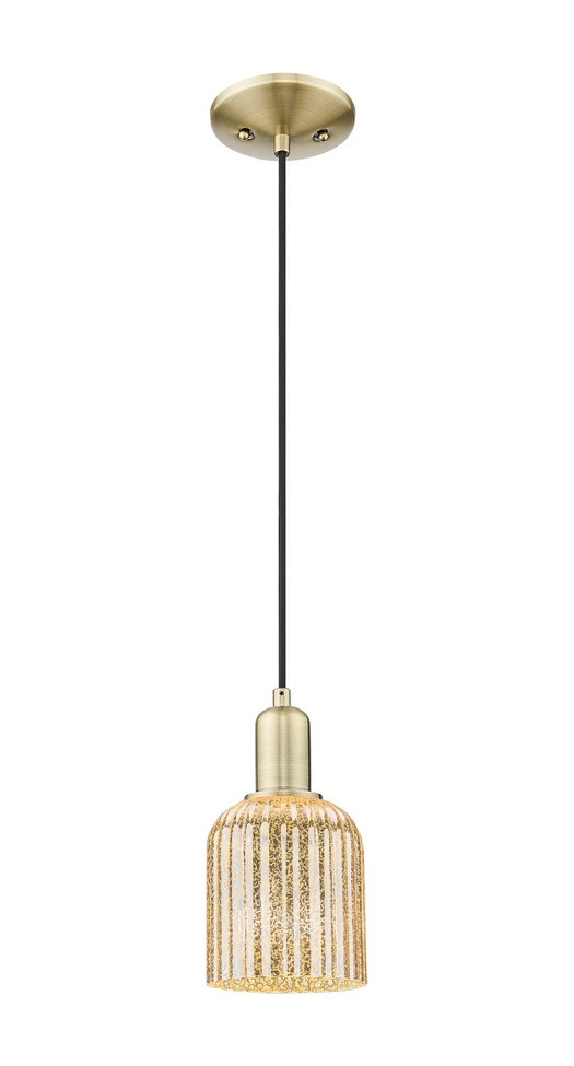 Innovations - 716-1P-AB-G559-5ME - One Light Mini Pendant - Arcadia - Antique Brass