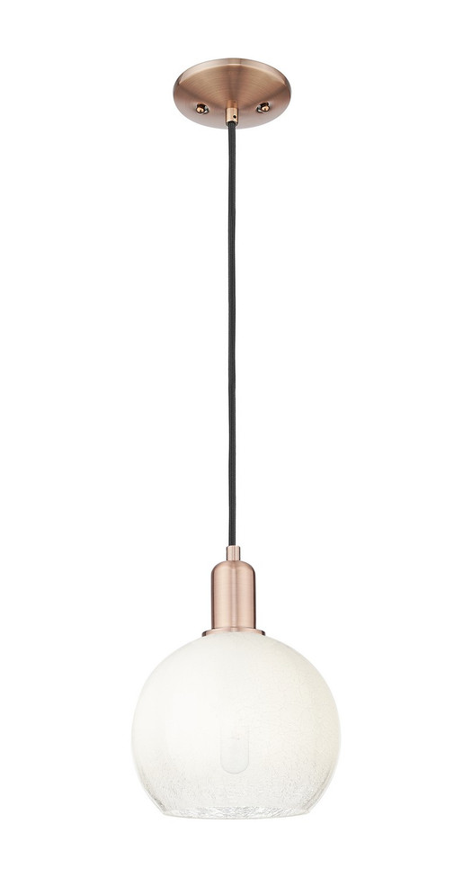 Innovations - 716-1P-AC-G483-8OP - One Light Mini Pendant - Arcadia - Antique Copper