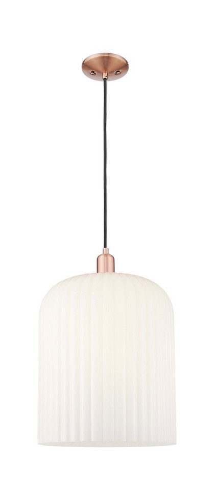 Innovations - 716-1P-AC-G559-12GWH - One Light Mini Pendant - Arcadia - Antique Copper