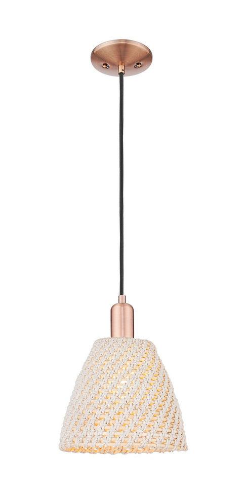 Innovations - 716-1P-AC-NBD-9-NAT - One Light Mini Pendant - Arcadia - Antique Copper