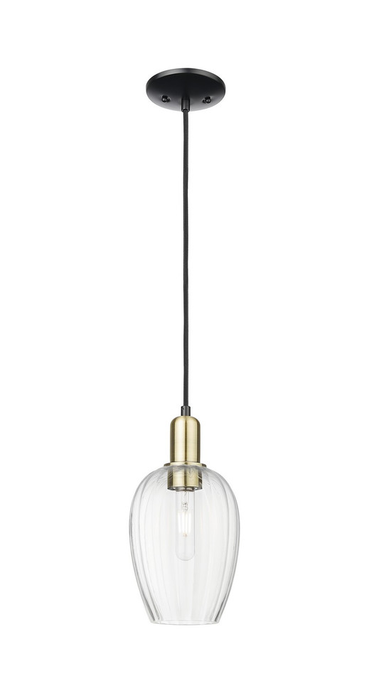 Innovations - 716-1P-BAB-G457-6CL - One Light Mini Pendant - Arcadia - Black Antique Brass