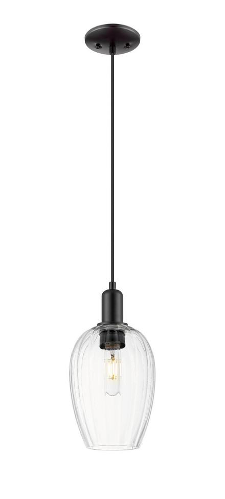 Innovations - 716-1P-BK-G457-6CL - One Light Mini Pendant - Arcadia - Matte Black