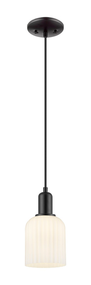 Innovations - 716-1P-BK-G559-5GWH - One Light Mini Pendant - Arcadia - Matte Black