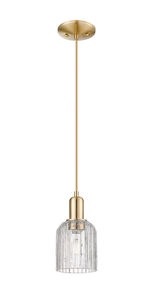 Innovations - 716-1P-CB-G559-5CL - One Light Mini Pendant - Arcadia - Champagne Bronze