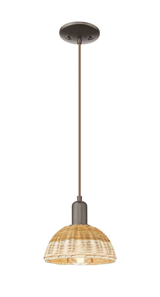 Innovations - 716-1P-OB-NBD2-75-NAT - One Light Mini Pendant - Arcadia - Oil Rubbed Bronze