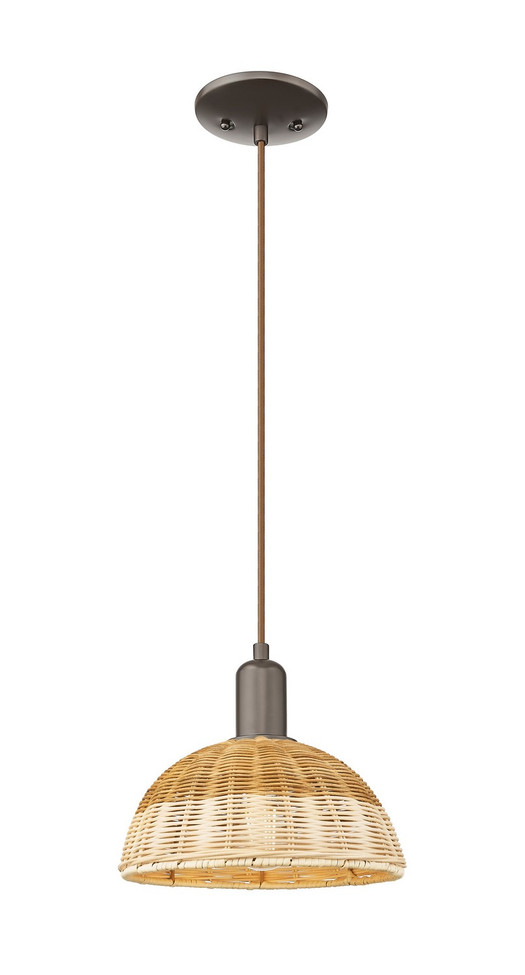 Innovations - 716-1P-OB-NBD2-9-NAT - One Light Mini Pendant - Arcadia - Oil Rubbed Bronze