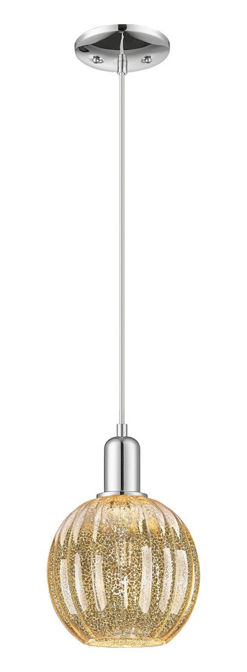 Innovations - 716-1P-PC-G458-7ME - One Light Mini Pendant - Arcadia - Polished Chrome