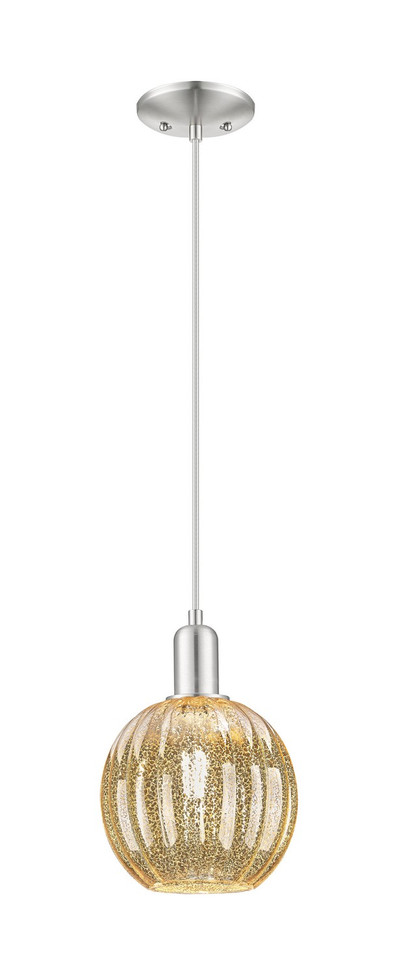 Innovations - 716-1P-SN-G458-7ME - One Light Mini Pendant - Arcadia - Brushed Satin Nickel