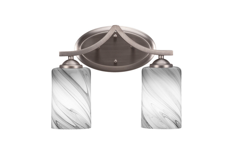 Toltec Lighting - 552-GP-3009 - Two Light Bath Bar - Zilo - Graphite