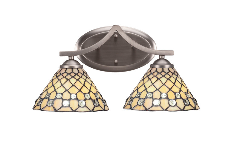 Toltec Lighting - 552-GP-9415 - Two Light Bath Bar - Zilo - Graphite