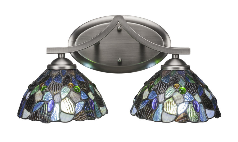 Toltec Lighting - 552-GP-9955 - Two Light Bath Bar - Zilo - Graphite