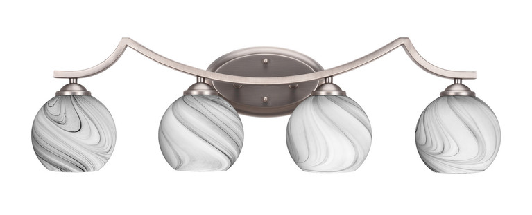 Toltec Lighting - 554-GP-4109 - Four Light Bath Bar - Zilo - Graphite