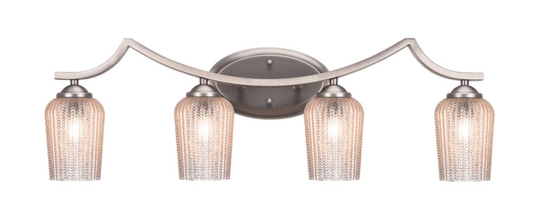 Toltec Lighting - 554-GP-4253 - Four Light Bath Bar - Zilo - Graphite