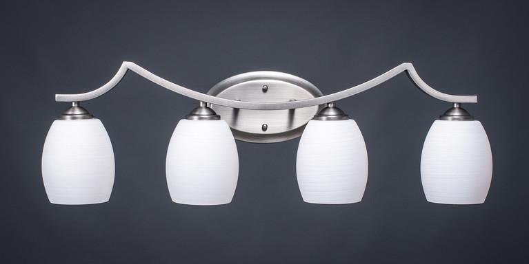 Toltec Lighting - 554-GP-615 - Four Light Bath Bar - Zilo - Graphite