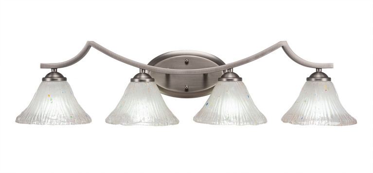 Toltec Lighting - 554-GP-751 - Four Light Bath Bar - Zilo - Graphite