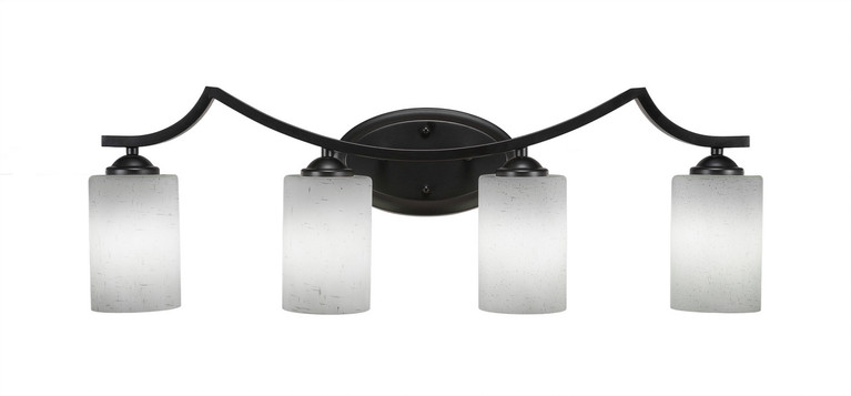 Toltec Lighting - 554-MB-300 - Four Light Bath Bar - Zilo - Matte Black
