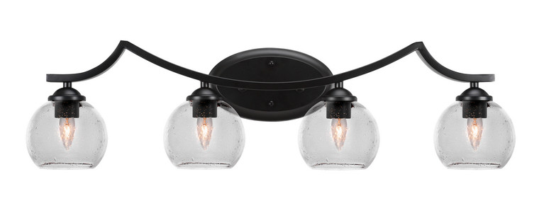 Toltec Lighting - 554-MB-4100 - Four Light Bath Bar - Zilo - Matte Black