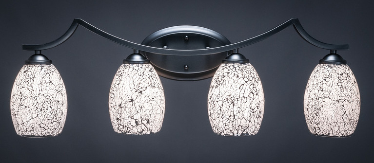 Toltec Lighting - 554-MB-4165 - Four Light Bath Bar - Zilo - Matte Black