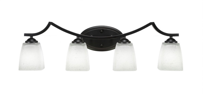Toltec Lighting - 554-MB-460 - Four Light Bath Bar - Zilo - Matte Black