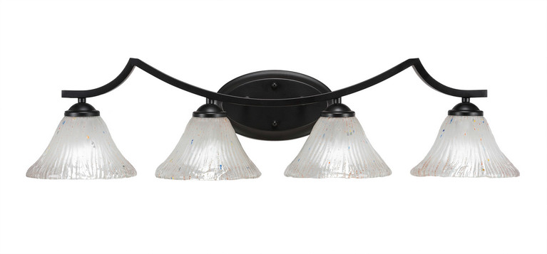 Toltec Lighting - 554-MB-751 - Four Light Bath Bar - Zilo - Matte Black